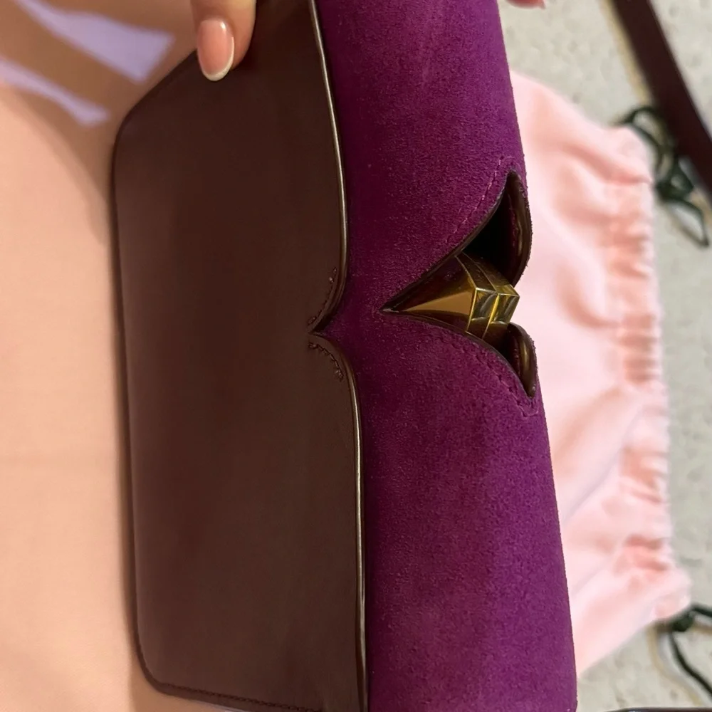 Kate Spade New York Women's Mystery Suede Small Shoulder Bag- Berry Blitz Multi